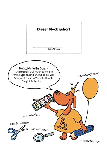 Vorschulblock ab 5 Jahre für Junge und Mädchen: Logisches Denken, rätseln und knobeln