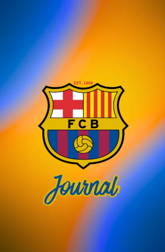 FC Barcelona EST. 1899 Journal: Daily Schedule, Water Tracker, To-Do Lists & Physical Activity