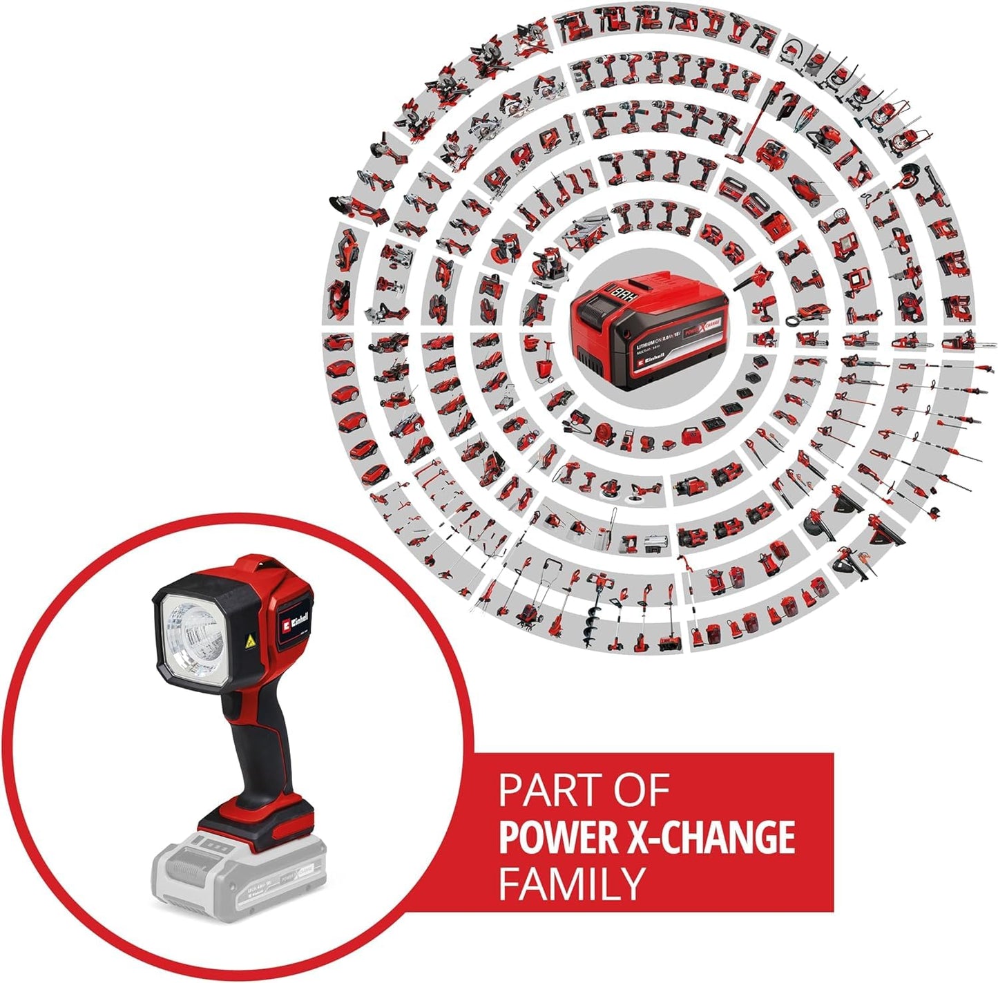 Einhell Akku-Lampe (TC-CL 18/350) Li-Solo Power X-Change ohne Akku