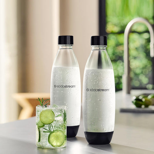 SodaStream 1L FUSE Flaschen (2er-Set) | Spülmaschinengeeignet: BPA-frei