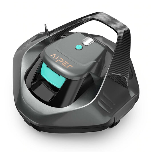 AIPER Kabelloser Poolsauger mit Akku (90 Min. Laufzeit): LED-Anzeigen, Dual-Antrieb