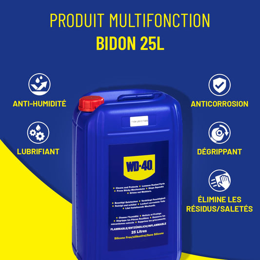 WD-40 Multifunktionsöl (25 Liter Kanister) für Werkstatt, Betrieb und Landwirtschaft