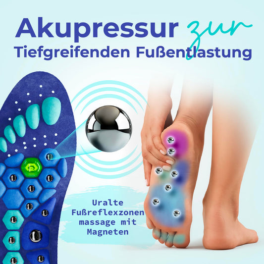 Akusoli Magnet-Einlegesohlen gegen Fersensporn & Plattfüße: Zuschneidbar