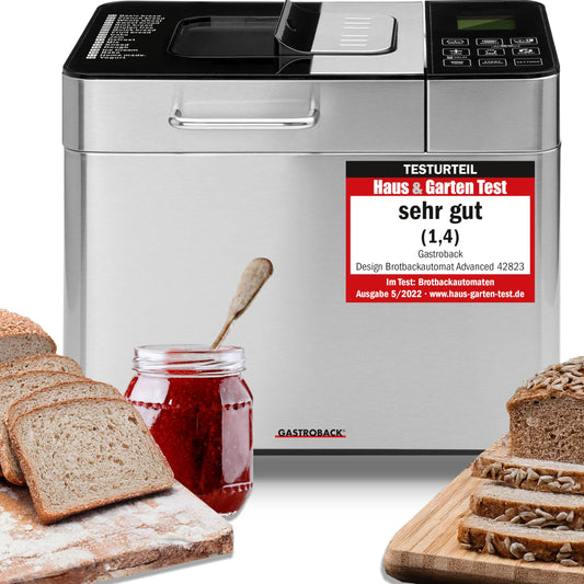 GASTROBACK Vollautomatisches Brotbackautomat Advance - Brotbackmaschine | Timer-Funktion, Zutatenfach