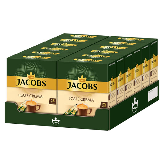 JACOBS löslicher Kaffee Café Crema: 300 Instant Kaffee Sticks (12er Pack)