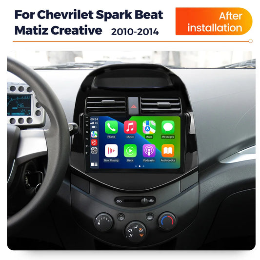 MEKEDE Auto-Multimedia-Navigationssystem für Chevrolet Spark Beat Matiz Creative 2010-2014 Carplay Autoradio Android WIFI GPS – Bild 2