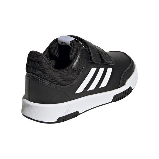 adidas 'Tensaur' Hook and Loop Laufschuhe für Kinder: Schwarz-Weiß