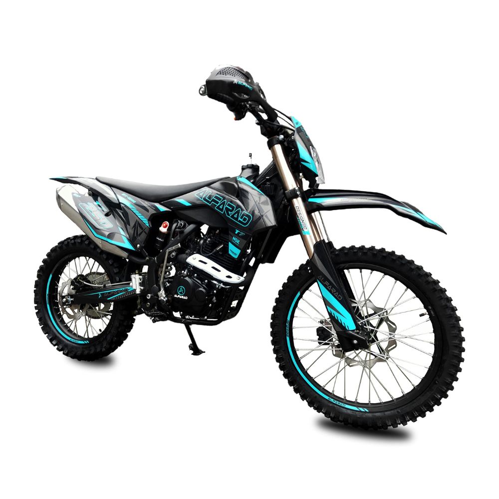 RV-PARTS Alfarad-T7 Crossbike: 20,5 PS, 5-Gang, Elektrostarter & Sportausstattung