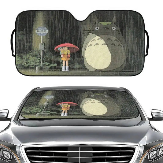 1PC T-Totoro S-Studios Ghi-bli Auto Windschutzscheibe Sonnenschutz Abdeckung Faltbare Automotive Sonnenschutz Visier Fenster UV Reflektor Autos
