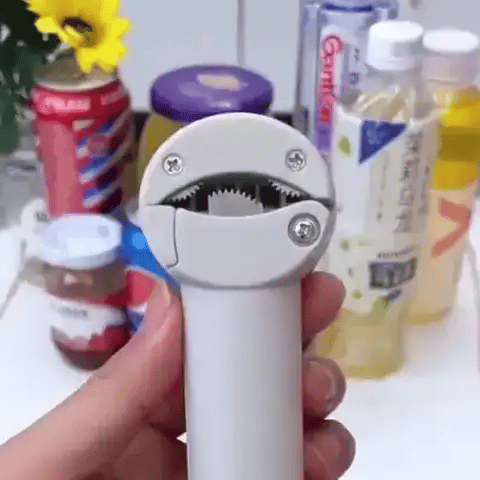 Multifunktionaler Schraubdeckelöffner für Dosen, Gläser und Flaschen | Verstellbar (Preview GIF)