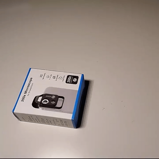 APEXEL 200x Mikroskoplinse für Smartphones mit CPL-Filter, LED-Licht | HD-Kameraobjektiv