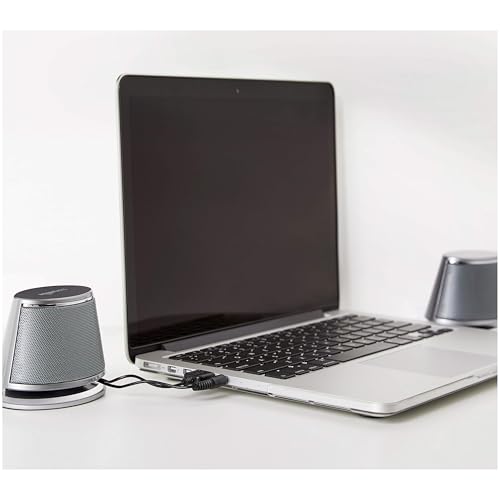Amazon Basics Stereo-2.0-Lautsprecher für PC oder Laptop (USB-Stromversorgung) 1x Paar