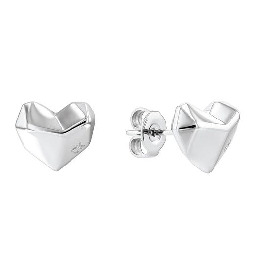 Calvin Klein Ohrstecker für Damen aus Kollektion 'Faceted Heart'
