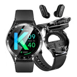 X10 Smartwatch mit (2-in-1) Touch Bluetooth-Kopfhörern | Herzfrequenz- & Blutdruckmesser