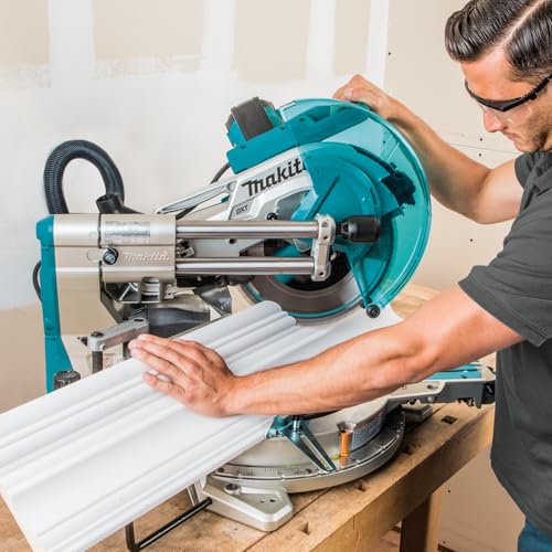 Makita Kapp- und Gehrungssäge (LS1219L) mit Laserführung & platzsparender Bauweise: 305mm