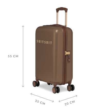 SUITSUIT 'Fab Seventies' Handgepäck-Koffer (33 Liter) mit TSA-Schloss | Braun