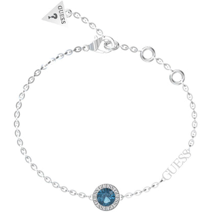 GUESS Metall Saphir Damen-Armband in Farbe Silber inkl. Geschenkbox