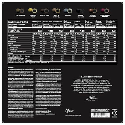 LAKRIDS by BÜLOW Selection Box (350g): Pralinen-Geschenk mit Dänischen Gourmet Lakritz-Kugeln