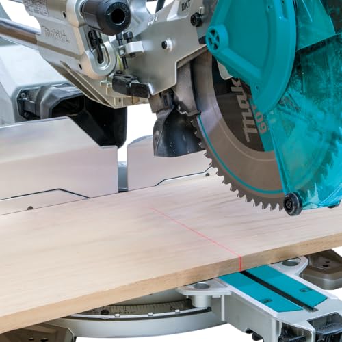 Makita Kapp- und Gehrungssäge (LS1219L) mit Laserführung & platzsparender Bauweise: 305mm