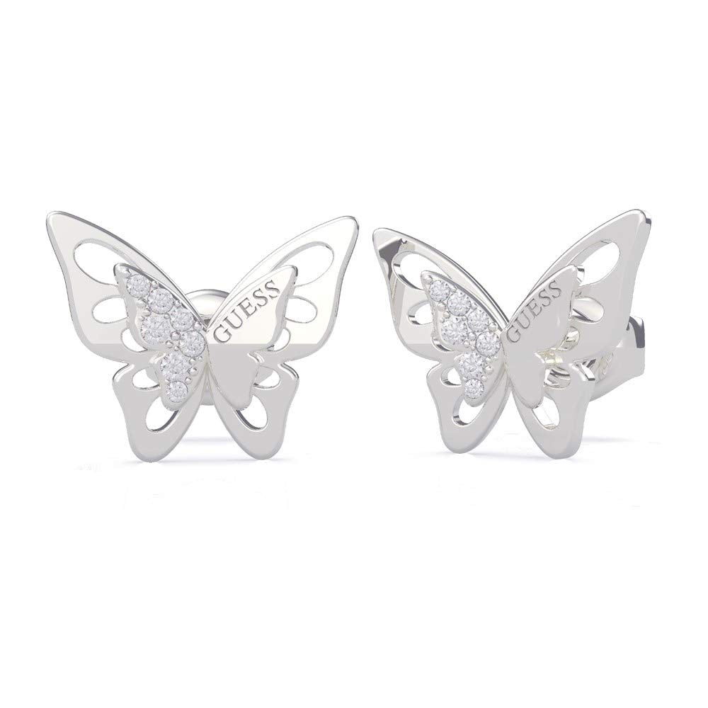 GUESS 'Fly Away' Schmetterlinge Damen-Ohrringe in Silber