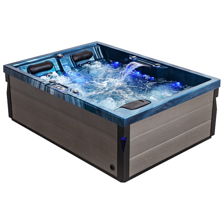 AWT AQART SPA IN-405 Eco Outdoor-Whirlpool: 37-Jets, Farblicht & Ozon (Oceanwave)