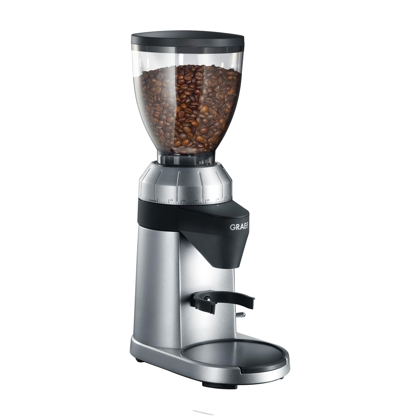 GRAEF (CM800) Elektrische Kaffeemühle '128W' mit Aluminiumgehäuse | 350g Bohnenbehälter