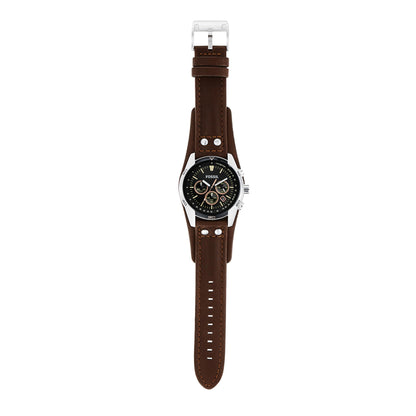 FOSSIL Coachman Chronographenwerk Herrenuhr (44mm) mit Edelstahl- oder Lederarmband