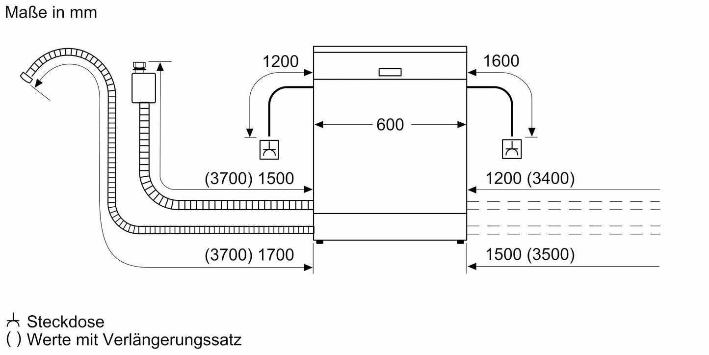 Siemens iQ300 Smarter Geschirrspüler (SN43ES14VE) mit Besteckschublade - 60cm