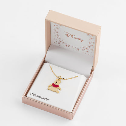 Disney 'Winnie the Pooh' Damen-Halskette aus Sterling-Silber 925
