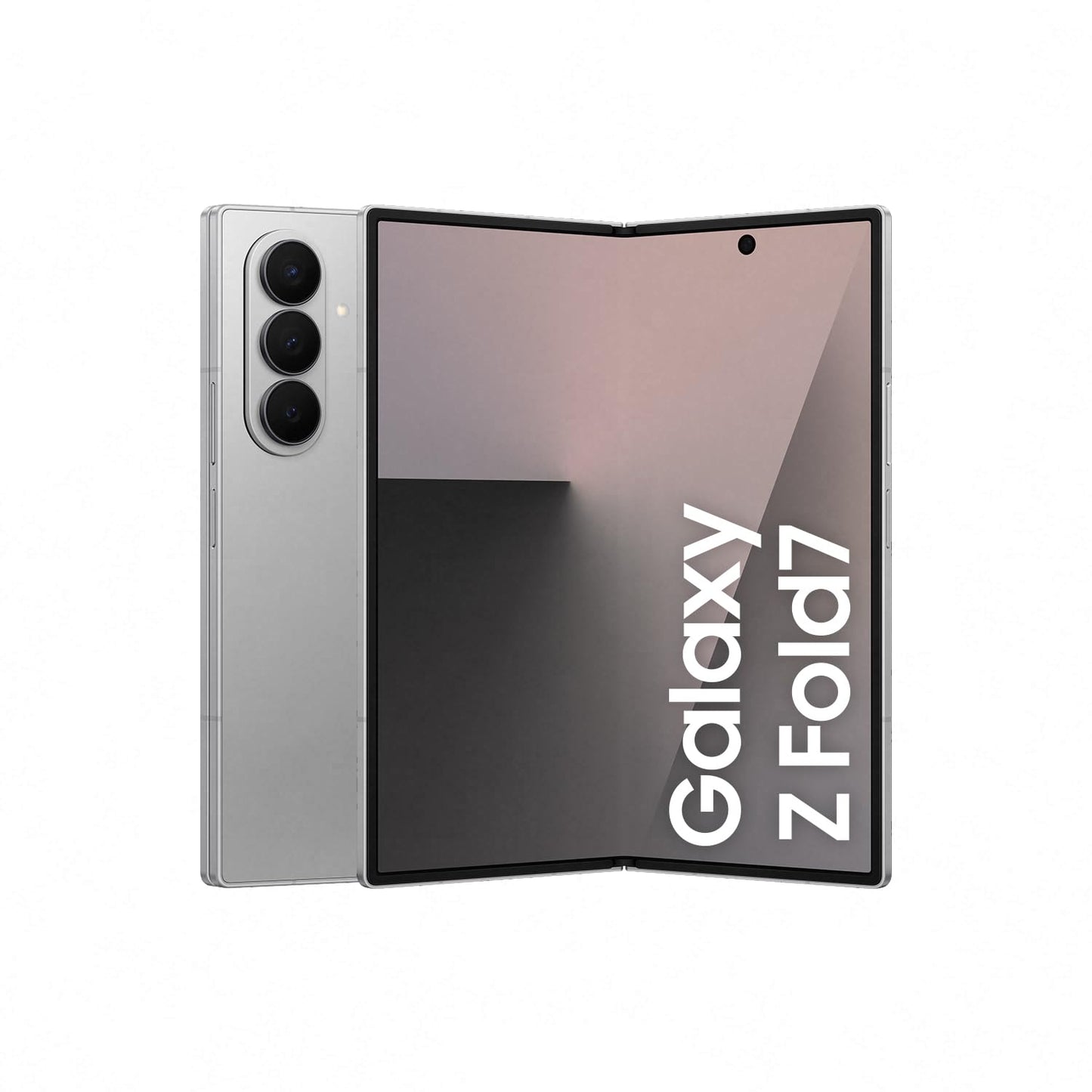 Samsung Galaxy Z Fold7 AI Smartphone mit Galaxy AI, KI-Handy mit Android, Faltbares Design, Großes Display für Multitasking, 200-MP-Kamera, 512 GB, 12 GB RAM, Silver Shadow, 3 Jahre Herstellergarantie