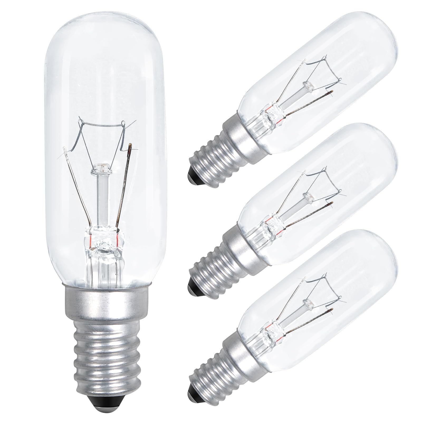 Comyan E14-Glühbirne (40W) für Dunstabzugshaube - Warmweiß 2700K, Dimmbar: 4 Stück