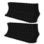 FALARY Baumwolle Herrensocken in Schwarz | Atmungsaktive Business Socken (12 Paar)