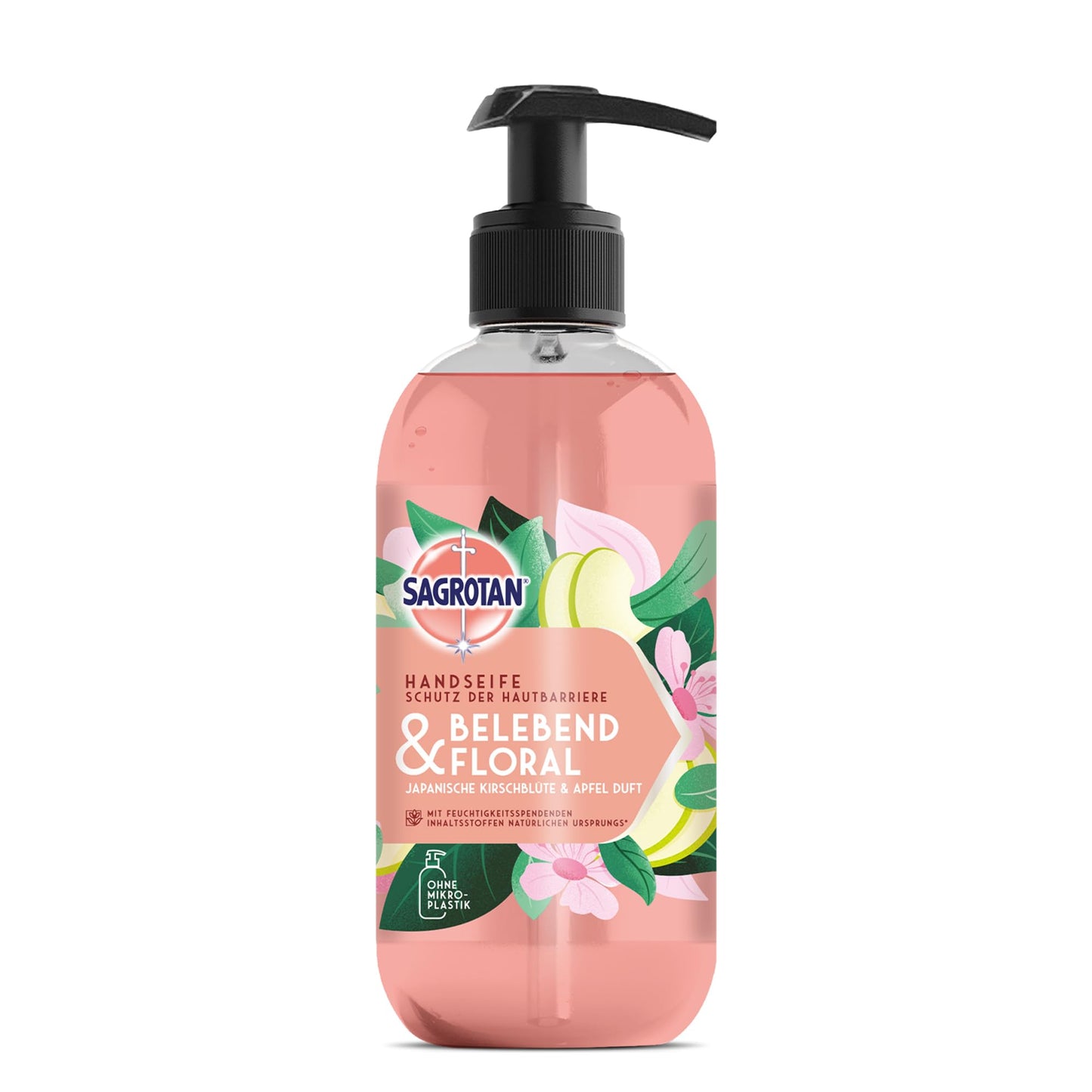 SAGROTAN Hygieneseife Belebend und Floral (5x300ml) Handseife