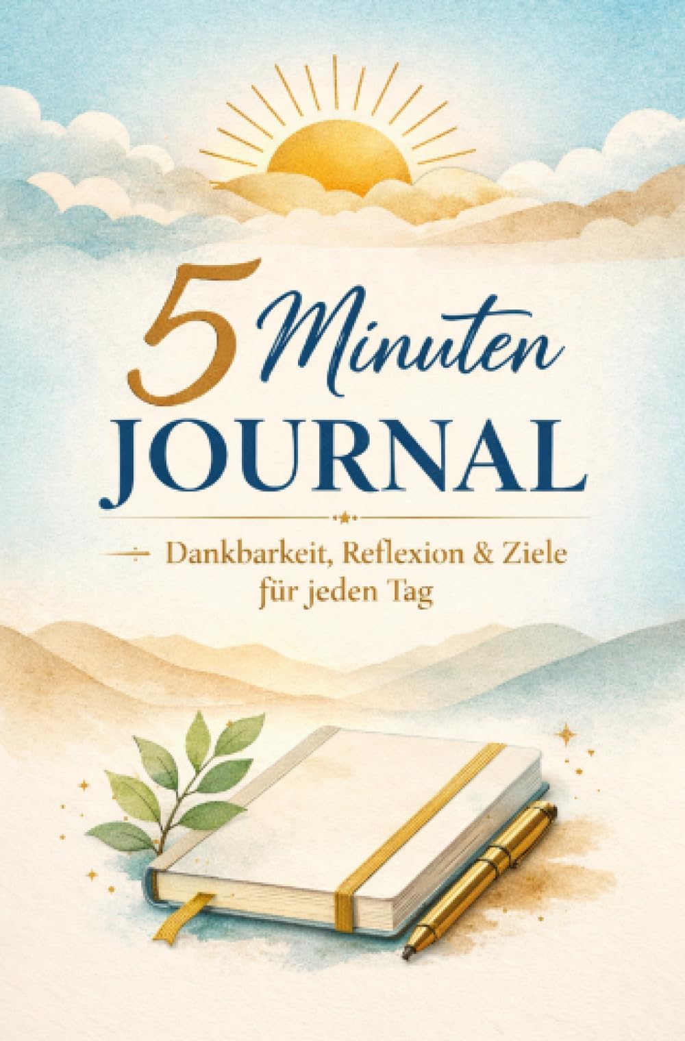 5 Minuten Journal: 100 Seiten im Taschenbuchformat: Dankbarkeit, Reflexion & Ziele für jeden Tag: Dankbarkeit, Reflexion & Ziele für jeden Tag