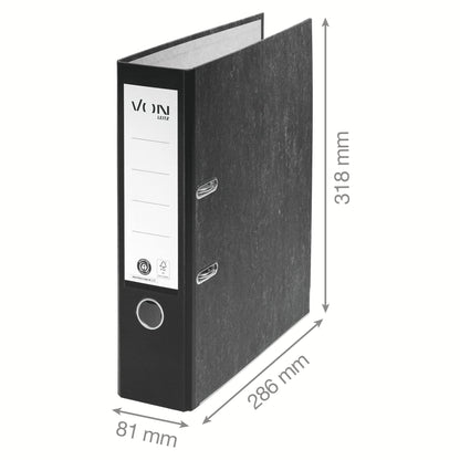 VON Leitz A4-Ordner (10er-Pack): 100% Recyclingpapier, FSC-zertifiziert für Schule, Zuhause