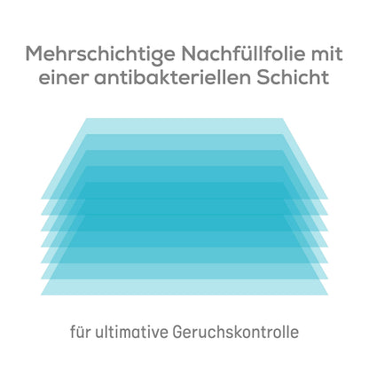 Angelcare Windeleimer Classic XL - Weiß - Geruchssicher & umweltschonend