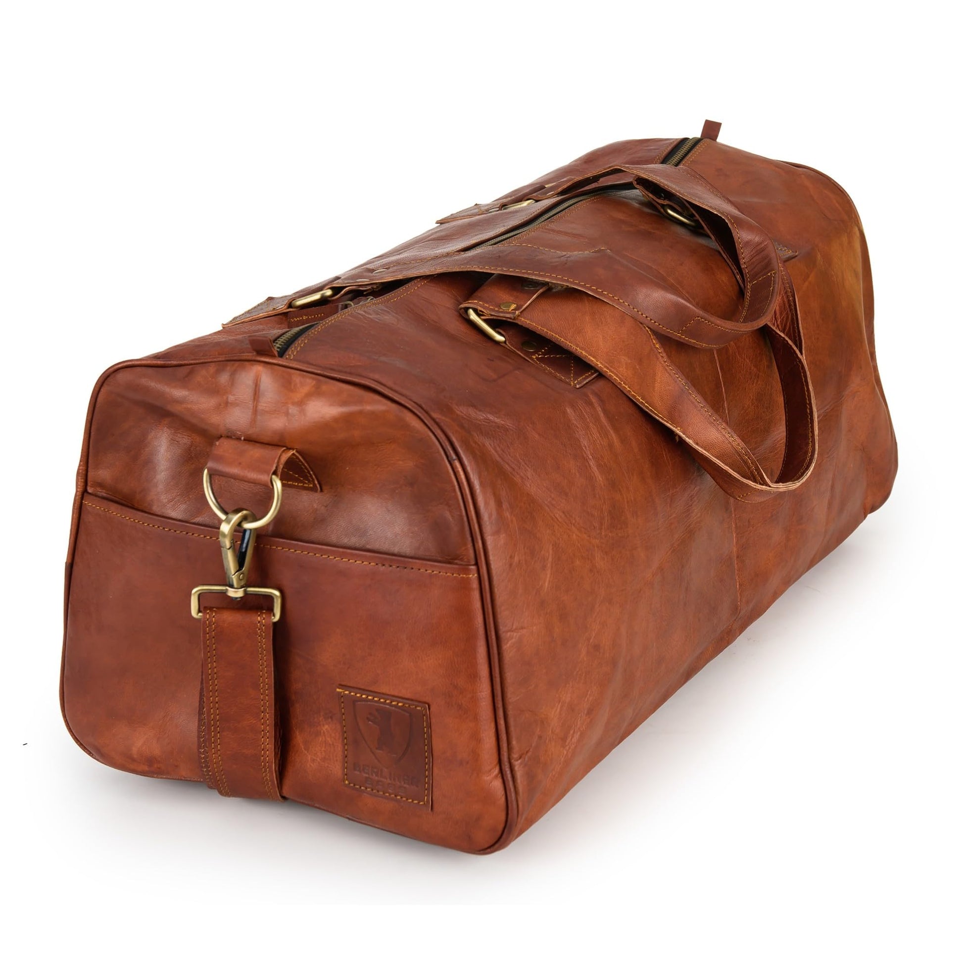 BERLINER BAGS 'Oslo Weekender' Reisetasche aus Leder (Braun): 45 Liter