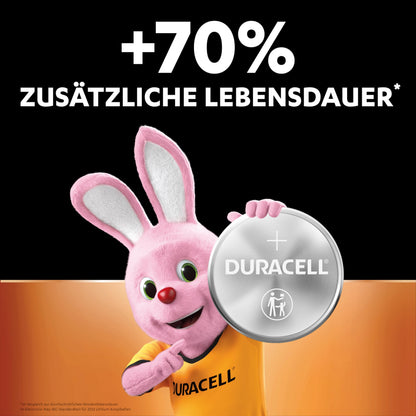 Duracell (CR2032) Lithium Knopfzellen 3V (4 Stück), ideal für z.B. Autoschlüssel