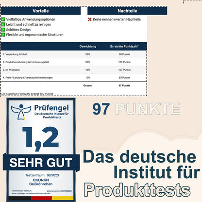OKONKN Beißröhrchen (6 Stück): Zahnungshilfe aus Silikon - BPA-frei & kühlbar