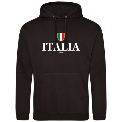 ITALIA Herren Kapuzenpullover mit italienische Flagge in Königsblau