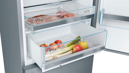 Bosch KGE49AICA Kühl-Gefrier-Kombination XXL VitaFresh: AntiFingerprint