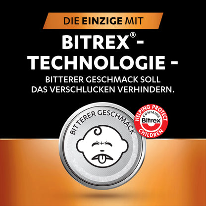 Duracell (CR2032) Lithium Knopfzellen 3V (4 Stück), ideal für z.B. Autoschlüssel