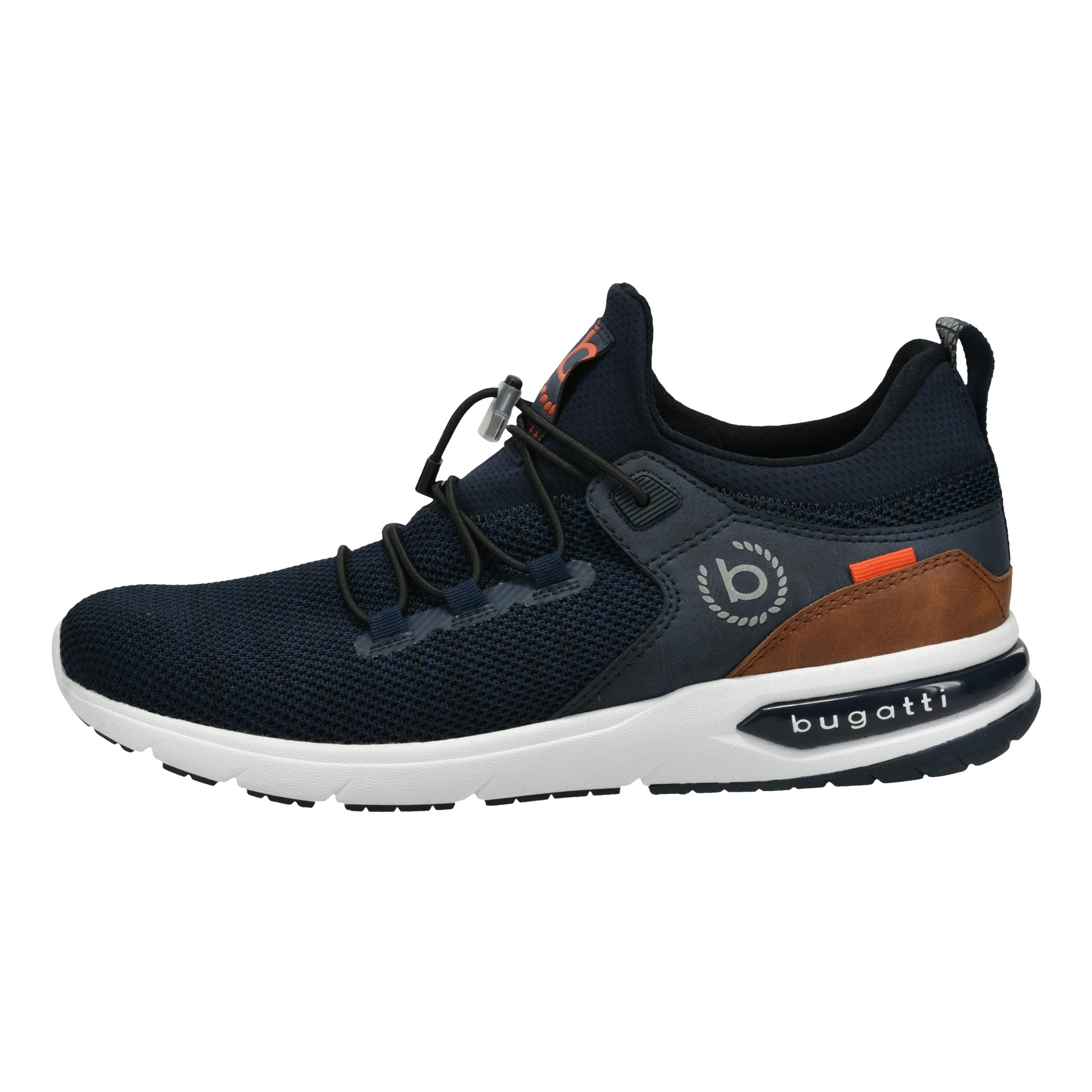 bugatti Low-Top Herren Sneaker mit Wechselfußbett in Dunkelblau (4100)