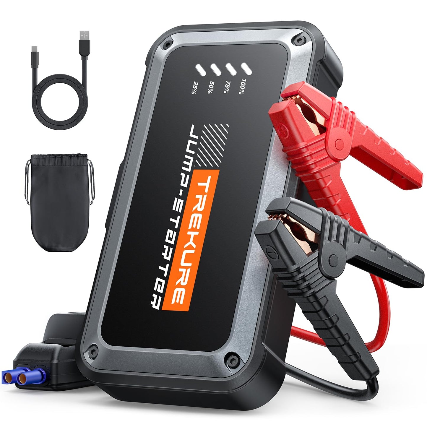 TREKURE TK10 Starthilfe-Powerbank für Pkw (3000A) mit LED Taschenlampe