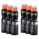 L'Oréal Men Expert 5-in-1 Deo für Männer für bis zu 48 Stunden Frische: Carbon Protect (6x150ml)