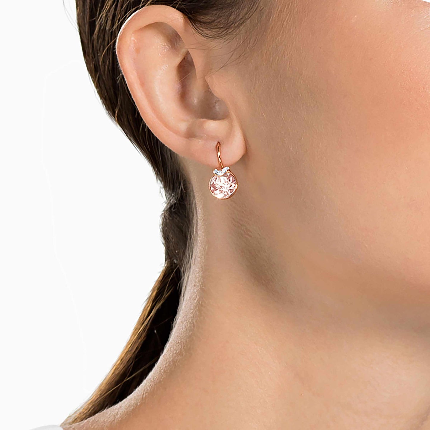 Swarovski Bella V Drop-Ohrhänger mit Roségold-Legierungsschicht