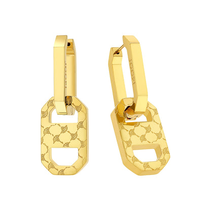 JOOP! Edelstahl Creolen Ohrring inkl. Geschenk Box (1,7cm) in Farbe: Gold