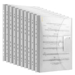 Dokumentenmappen DINA4 (20er-Pack) mit Binderlöcher/Klettverschluss und Etikettentasche