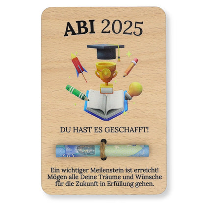 ZUKLA Geldgeschenk-Verpackung 'ABI 2025' (15x10cm): Die kreative Art, Geld zu verschenken