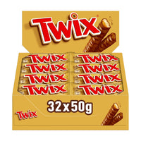 TWIX Karamell & Keks Schokoriegel (32x 50g): Großpackung (1600g)
